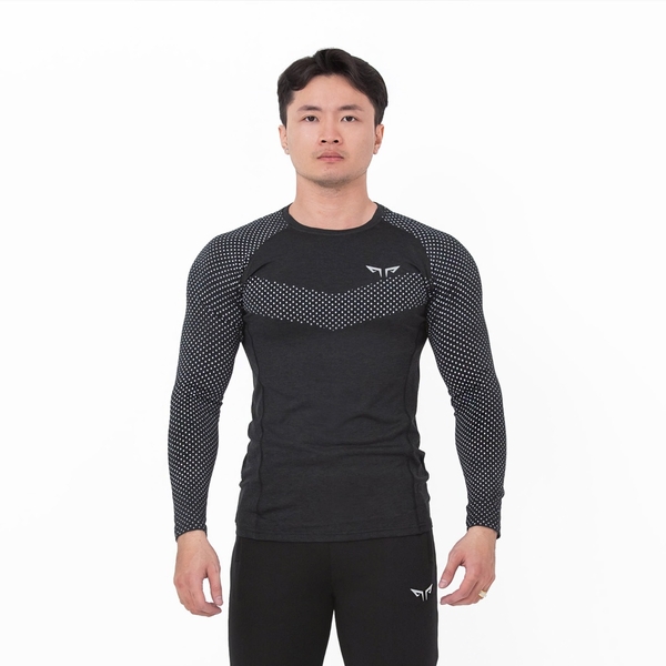 Áo Tay Dài Nam Wolf Active Powerfit V2, Form Raglan Tôn Dáng, Chất Vải Co Giãn 4 Chiều