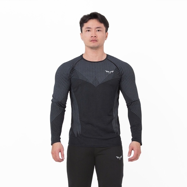 Áo Tay Dài Nam Wolf Active Powerfit V3, Form Raglan Tôn Dáng, Chất Vải Cao Cấp