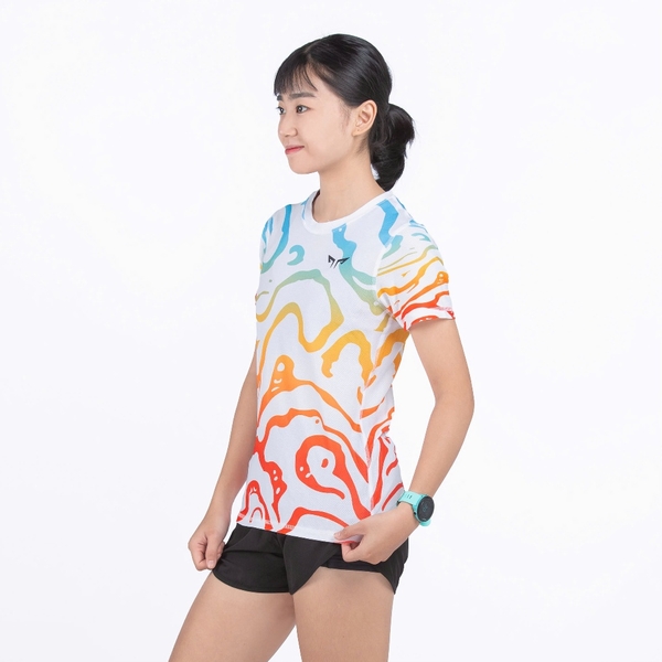 Áo Chạy Bộ Nữ Wolf Active Mạch Ngầm W30, Chất Vải Wolf Active Nhẹ, Nhanh Khô, Thoáng Khí