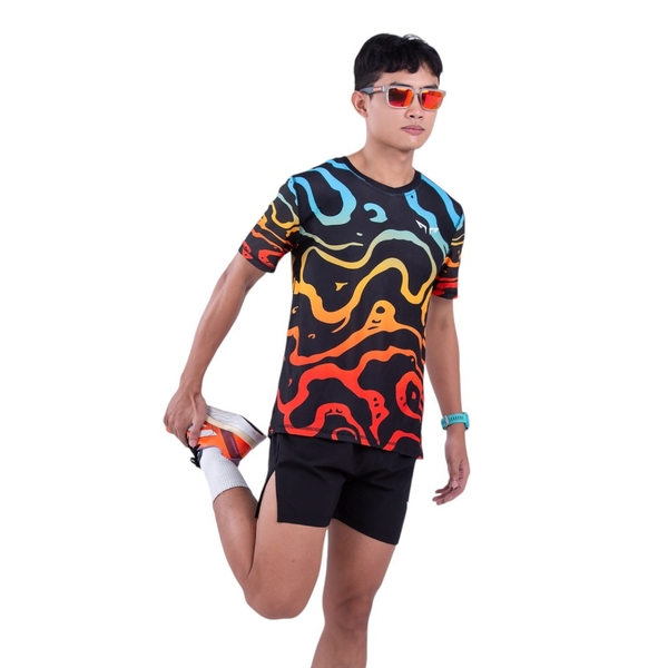 Áo Chạy Bộ Nam Wolf Active Mạch Ngầm W28, Chất Vải Wolf Active Nhẹ, Nhanh Khô, Thoáng Khí