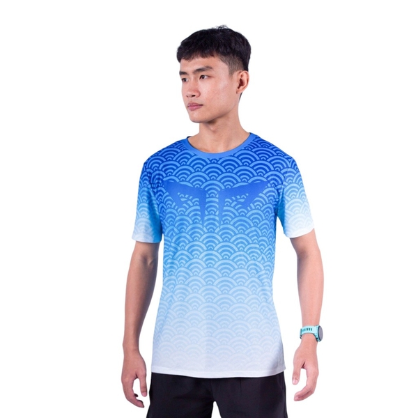 Áo Chạy Bộ Nam Wolf Active Vân Nước W125, Chất Vải Cao Cấp, Nhẹ Nhanh Khô, Thấm Hút Mồ Hôi Tốt