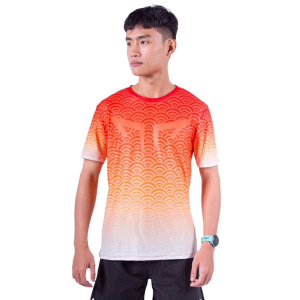 Áo Chạy Bộ Nam Wolf Active Vân Nước W125, Chất Vải Cao Cấp, Nhẹ Nhanh Khô, Thấm Hút Mồ Hôi Tốt