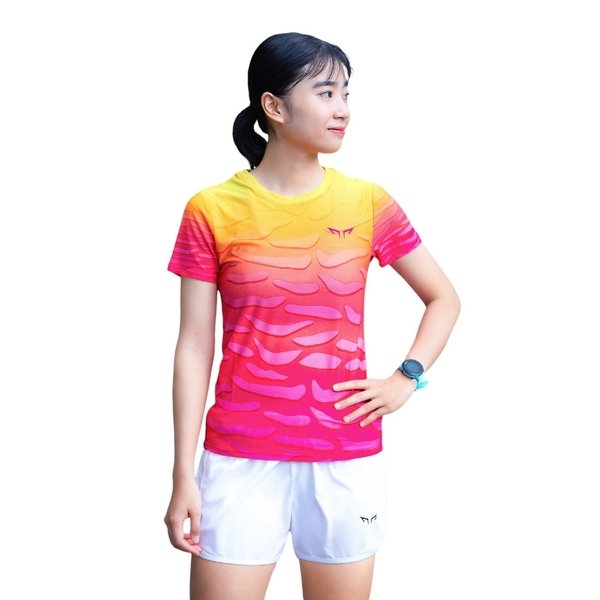 Áo Chạy Bộ Nữ Wolf Active Hồn Đá W101, Áo Chạy Bộ Cao Cấp, Vải Wolf Light Siêu Nhẹ, Co Giãn 4 chiều