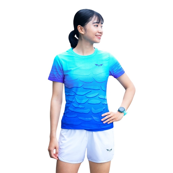 Áo Chạy Bộ Nữ Wolf Active Hồn Đá W101, Áo Chạy Bộ Cao Cấp, Vải Wolf Light Siêu Nhẹ, Co Giãn 4 chiều