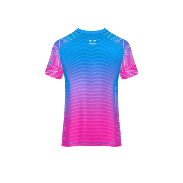 Áo Thun Nữ Chạy Bộ Wolf Active Signature W214, Chất Liệu Thoáng Khí, Nhanh Khô, Co Giãn 4 Chiều