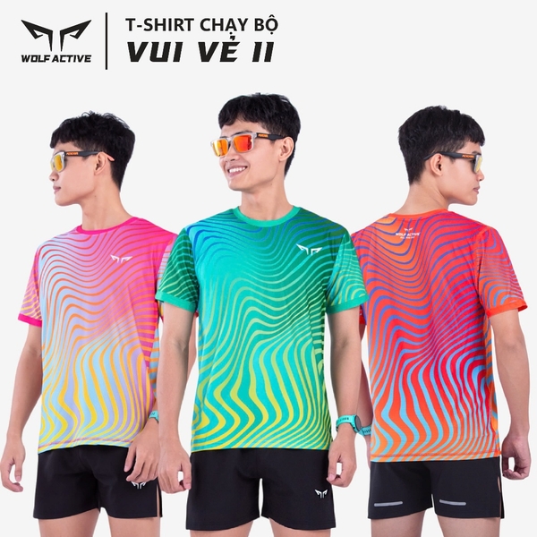 Áo Chạy Bộ Nam Wolf Active Vui Vẻ 2 23, Chất Vải Cao Cấp Nhẹ, Nhanh Khô, Co Giãn 4 Chiều