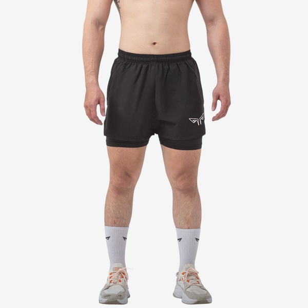 Quần Thể Thao 2 Lớp Nam Wolf Active Essential 175, Quần Tập Gym, Chạy Bộ, Cầu Lông , Thoải Mái Vận Động