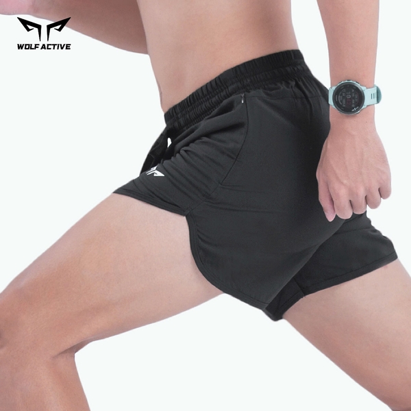Quần Chạy Bộ Nam Wolf Active Fast & FLy Run W105, Quần Thể Thao Nhẹ, Thoáng Mát, Co Giãn Khi Vận Động