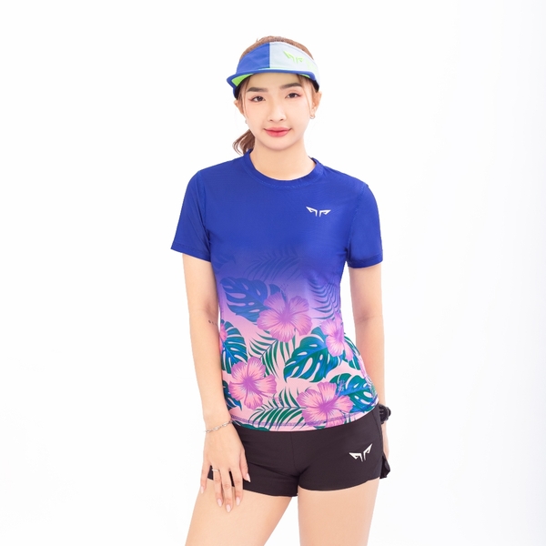 Áo Thun Nữ Chạy Bộ Wolf Active Tropical Energy W213, Chất Vải Nhẹ, Nhanh Khô, Thoáng Khí