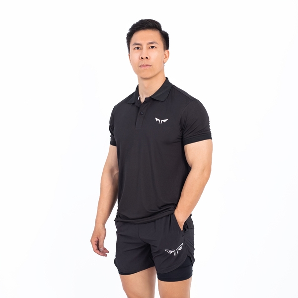 Áo Polo Nam Thể Thao, Pickleball Wolf Active Cool Active W211, Chất Vải Mát Mẻ, Thoáng Khí, Mềm Mịn