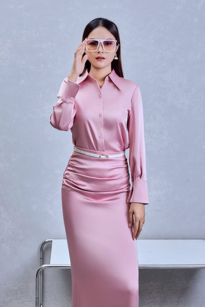 ÁO SƠ MI LỤA CỔ NHỌN