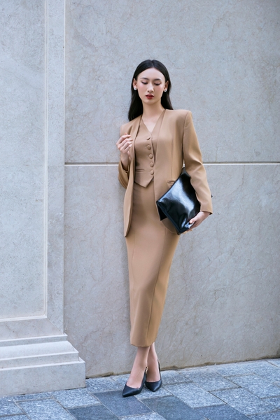 ÁO VEST KHÔNG CỔ