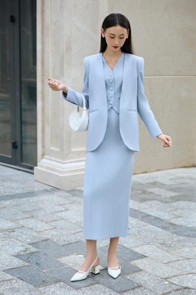 ÁO VEST KHÔNG CỔ