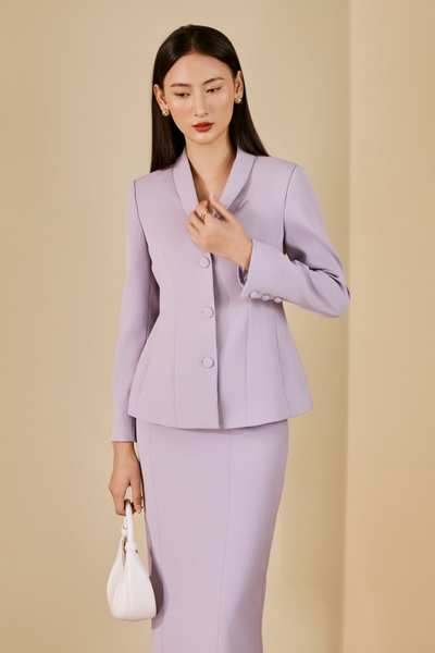 ÁO VEST CỔ SAM EO