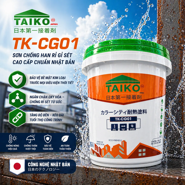 Sơn Chống Han Rỉ TAIKO CG01 – Gốc Nước Bền Màu | TAIKO GROUP