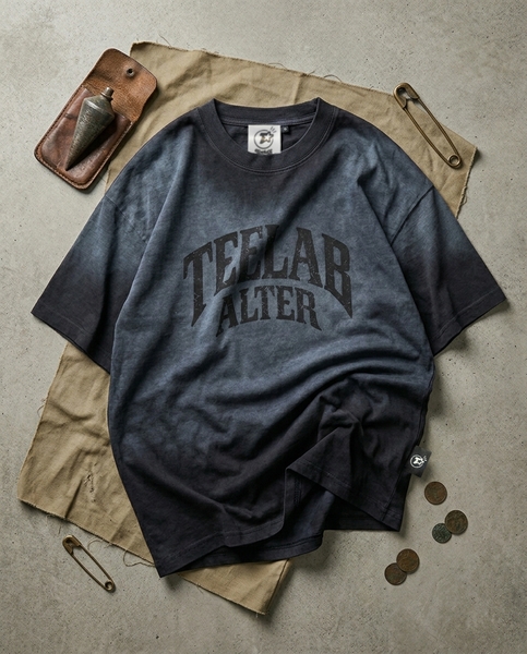 Teelab Alter Oversized Cotton Collegiate Tee TS390