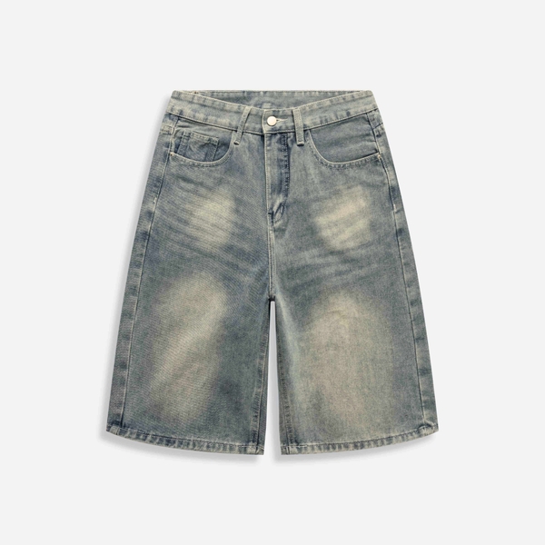 Quần Local Brand Unisex Teelab Short Jeans Wash PS117