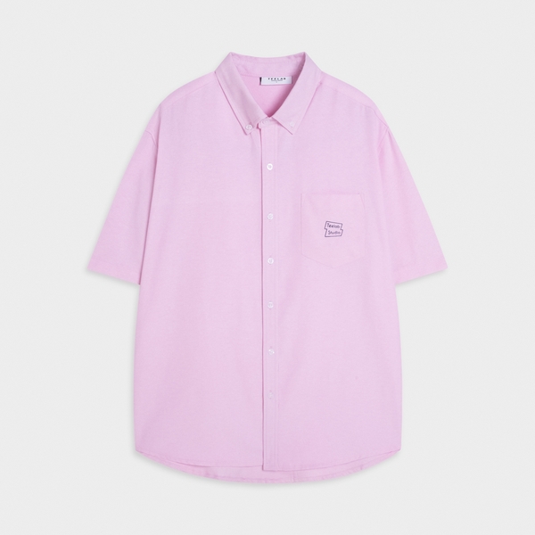 Áo Sơ Mi Cộc Tay Teelab Local Brand Unisex Eco Oxford Logo Signature Shirt SS068