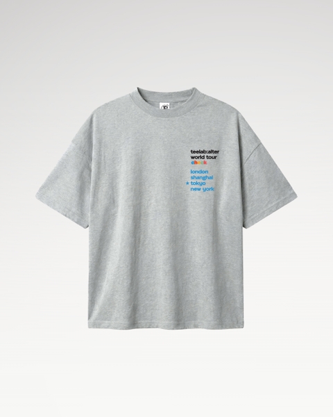 Áo Thun Teelab Alter Oversize Cotton In Lụa World Tour Check Unisex TS364