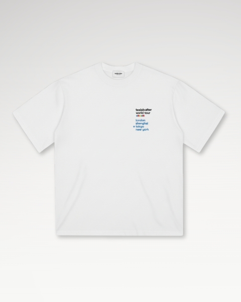 Áo Thun Teelab Alter Oversize Cotton In Lụa World Tour Check Unisex TS364