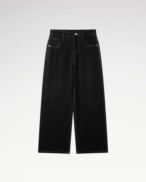 Quần Dài Local Brand Unisex Teelab Jeans Ống Rộng PS116