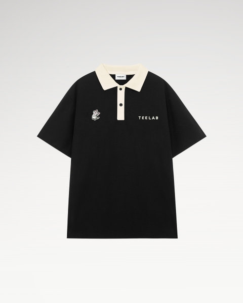 Áo Polo Teelab Local Brand Unisex Kitten Embroidered AP022