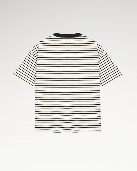 Áo Polo Kẻ Sọc Teelab Alter Oversize Cotton Thêu Unisex AP076