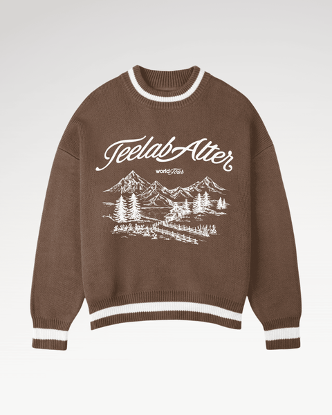 [Tặng Gấu] [Tặng Túi] Áo Sweater Dệt Len Knit Merino Teelab Switzerland Local Brand World Tour Semi-Boxy Unisex HD131