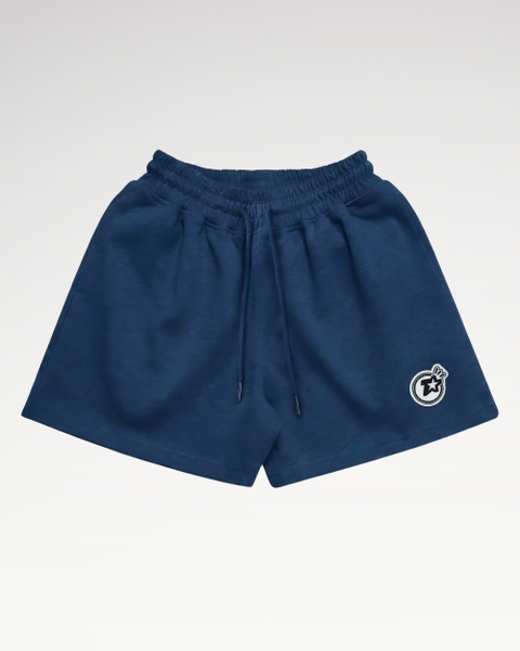 Quần Short Teelab Alter Oversize Nỉ Thêu World Tour Nữ SH002