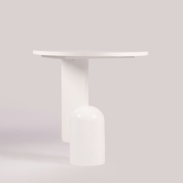 Rivius Alblune – Bàn Gỗ Trắng Phong Cách Nghệ Thuật