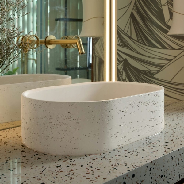 Rivius Elna - Lavabo Đặt Bàn Dáng Oval Thanh Lịch Tối Giản