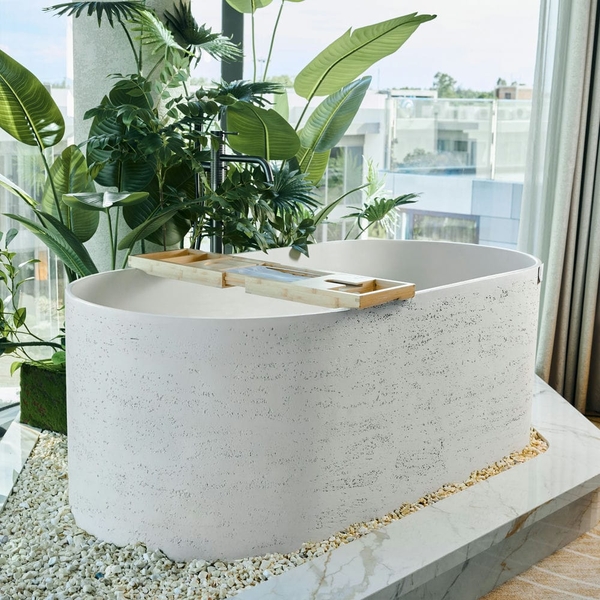 Rivius Saren - Bồn Tắm Đá Mài Phong Cách Bắc Âu Tối Giản