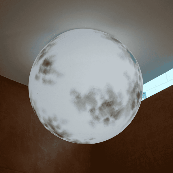 Rivius Lunelle – Đèn Ốp Trần Cầu Mờ Hiệu Ứng Ánh Trăng