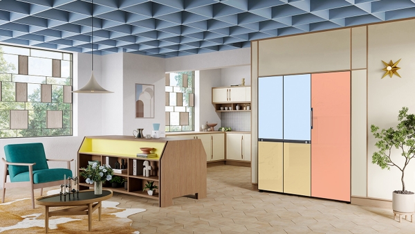 Mặt Tủ Bespoke (Tủ Lạnh 4 Cửa - Mặt Dưới) - Xanh Skyblue