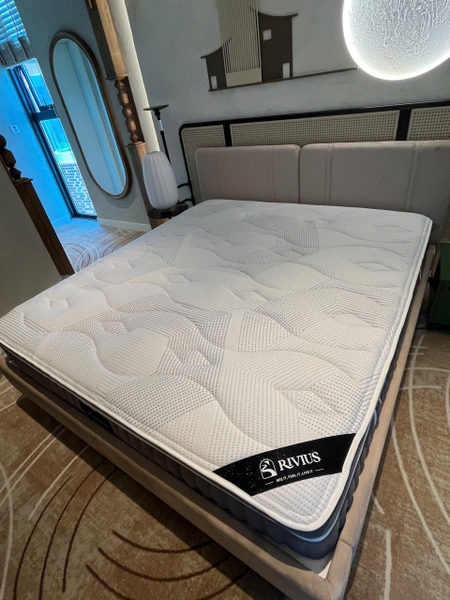 Rivius Fortunate – Nệm Foam Trà Xanh Lai Lò Xo Mềm Vừa