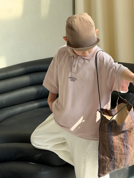Áo Ngắn Polo Hồng SX