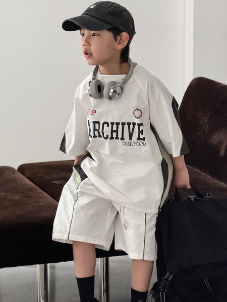 SET Ngắn Dù Trắng ABC