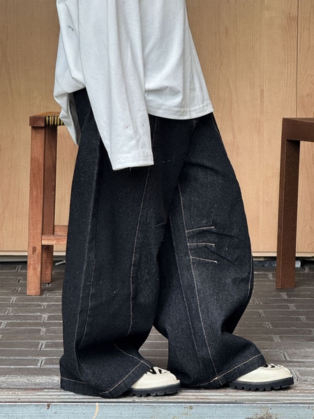 QD Jean Đen Chỉ Vàng PL