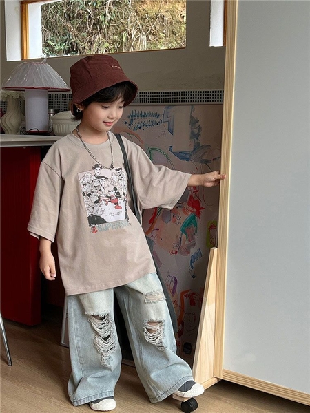 QUẦN DÀI JEAN XANH RÁCH SN
