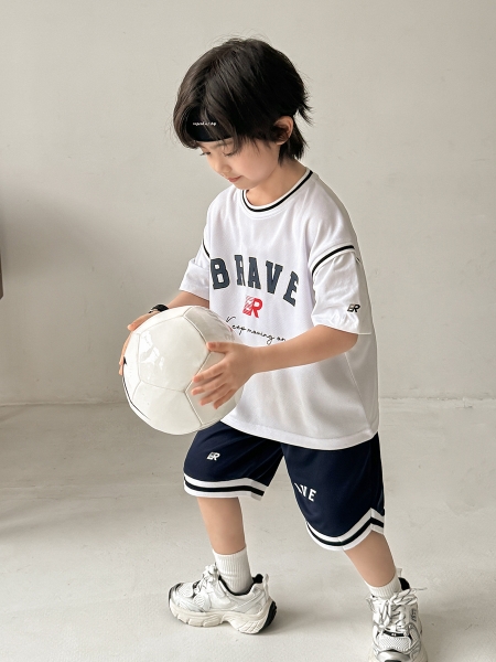 SET Ngắn Thể Thao Trắng Brave HMJ