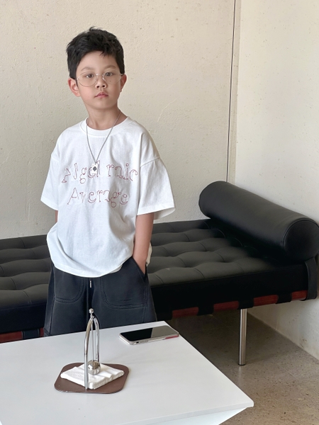 Áo Ngắn Aver Trắng LY