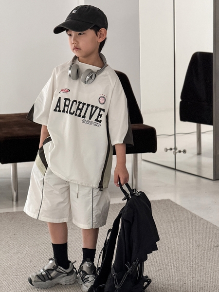 SET Ngắn Dù Trắng ABC