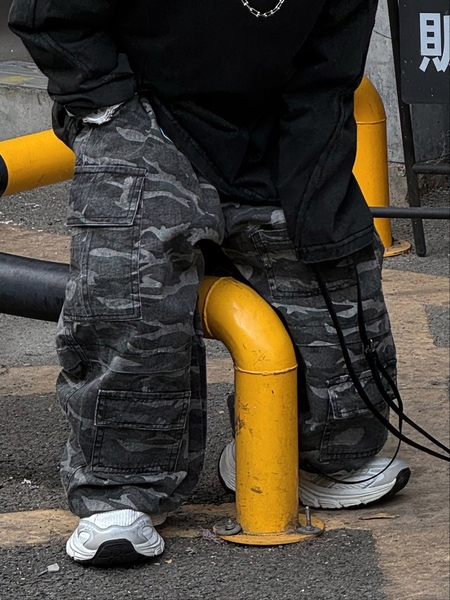 Quần Jean Dài Xám Lính FS