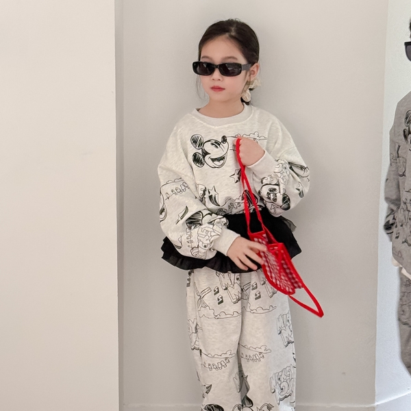Set Dài Xám Nhạt Mkey KM