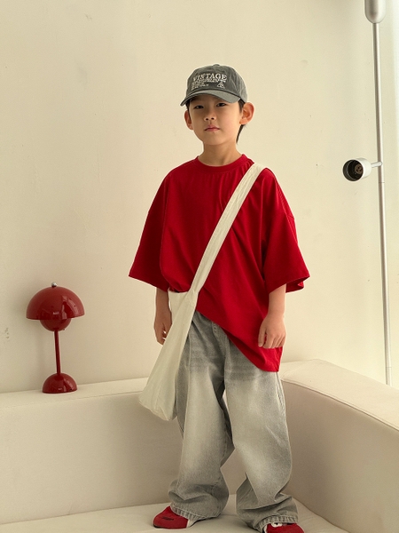 Áo Ngắn Đỏ Hình Lưng SX