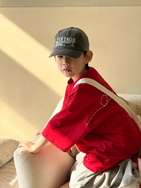 Áo Ngắn Đỏ Hình Lưng SX