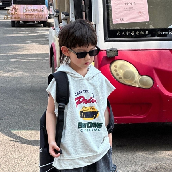 Áo Ngắn Hodie Xám FS