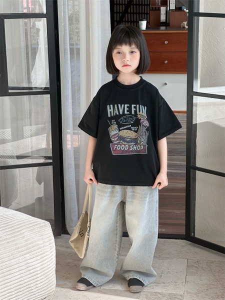 Áo Ngắn Have Fun Đen XDJ