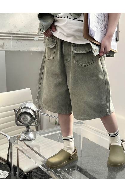 Quần Ngắn Jean 2 Túi Trước SN