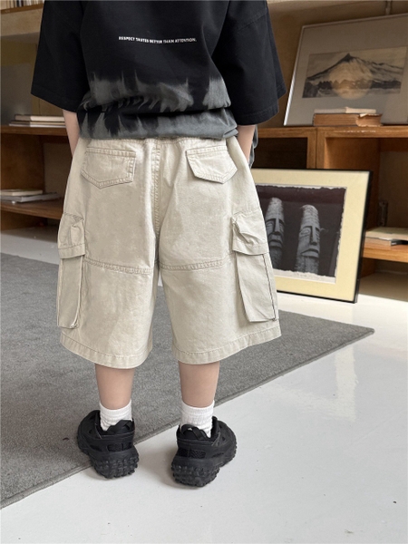 Quần Ngắn Kaki Be TH SN